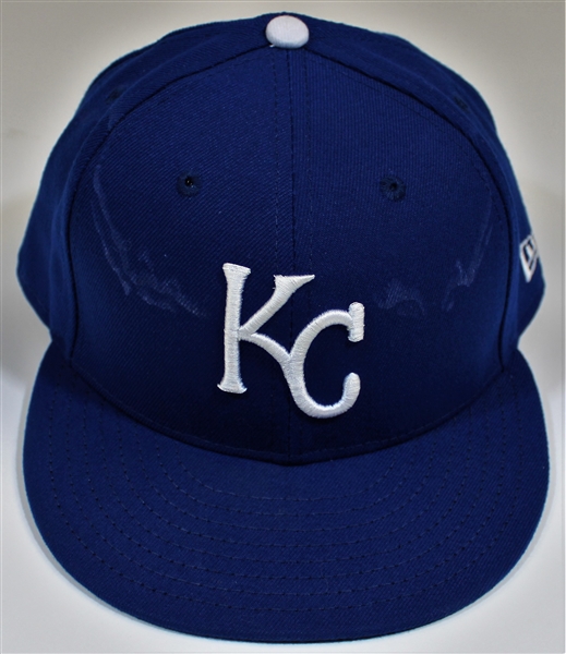 Emmanuel Rivera Kansas City Royals Game Used Cap