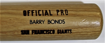 Late 1990's Barry Bonds Game Issued Giants Bat