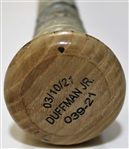 2021 Danny Duffy Game Used Kansas City Royals Bat