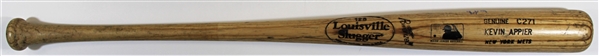 2001 Kevin Appier Game Used & Signed NY Mets Bat