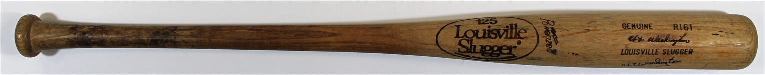 1980-83 UL Washington Game Used & Signed Royals Bat