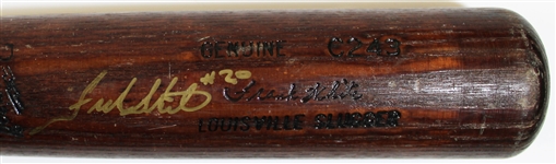 1983-85 Frank White Game Used & Signed Royals Bat
