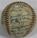 Oakland Atletics 1974 Team Signed Baseball - George Toma Submission 