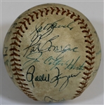 Oakland Atletics 1974 Team Signed Baseball - George Toma Submission 