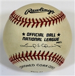 Enos Slaughter Signed HOF 85 Baseball 