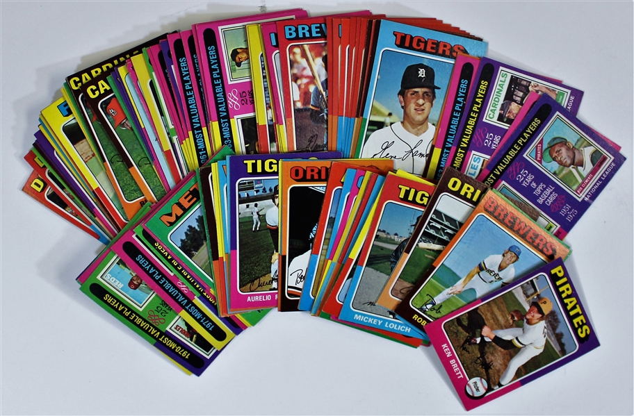 Lot of 100 Vintage Baseball Cards