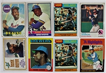 Lot of 8 Hank Aaron Vintage Baseball Cards