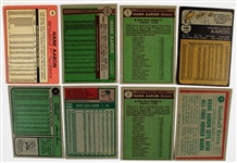 Lot of 8 Hank Aaron Vintage Baseball Cards