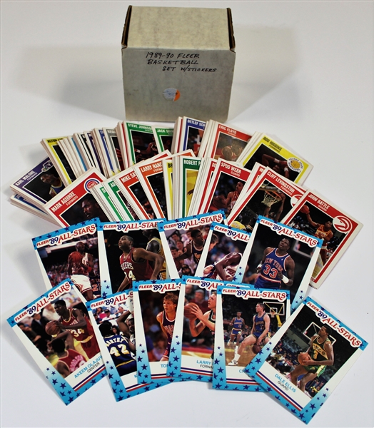 1989-90 Fleer Basketball Full Set W/ Stickers