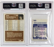 Dan Quisenberry Lot of Two Signed Baseball Cards - PSA/DNA