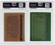 Dan Quisenberry Lot of Two Signed Baseball Cards - PSA/DNA