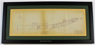 Municipal Stadium Framed Lot of 3 Blueprints
