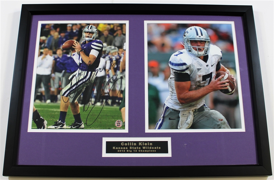 Collin Klein Signed & Framed K-State Wildcats - ADA LOA