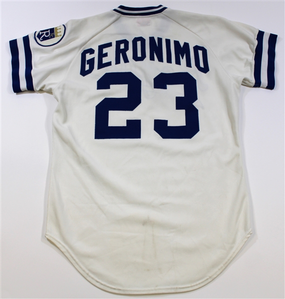 1982 Cesar Geronimo Game Worn & Signed Kansas City Royals Jersey