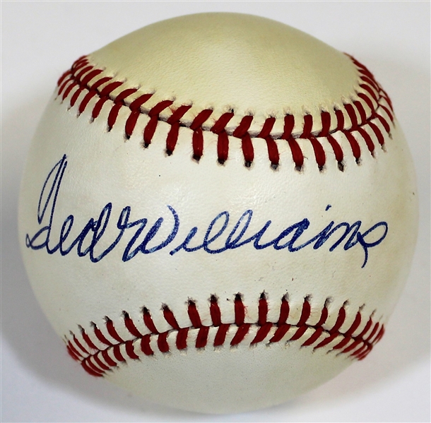 Ted Williams Signed Baseball - JSA