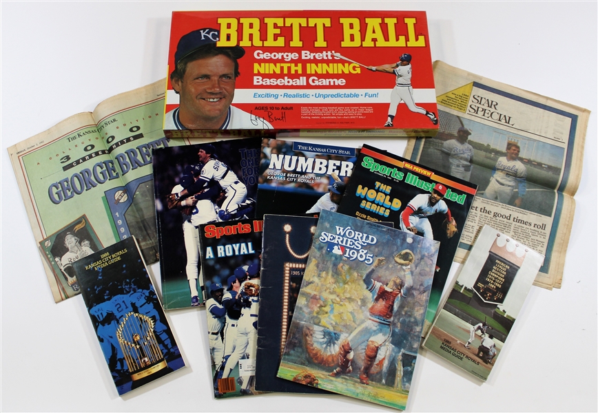 1985 Ws & George Brett Programs  Magazines - Brett Game Lot of 10