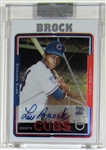2005 Topps Chrome Retired Lou Brock Uncirculated Autograph