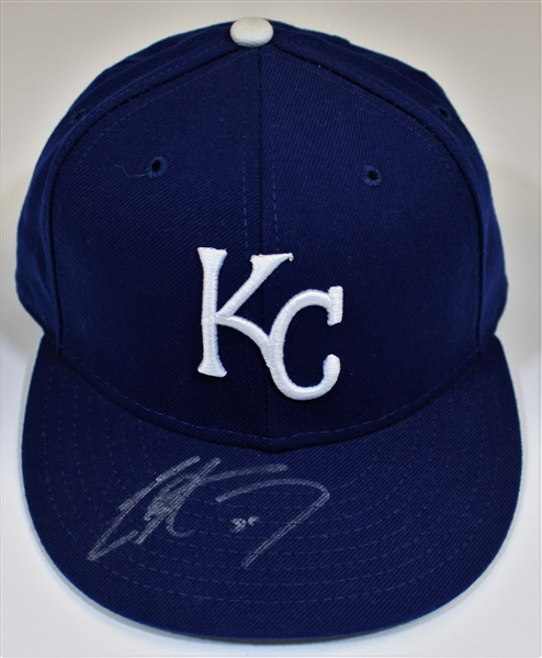 Eric Hosmer Signed Kansas City Pro Model Cap 