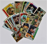 Lot of 50 HOFers & Stars Vintage Baseball Cards - Ryan-Musial-Rosen-Schoendiest