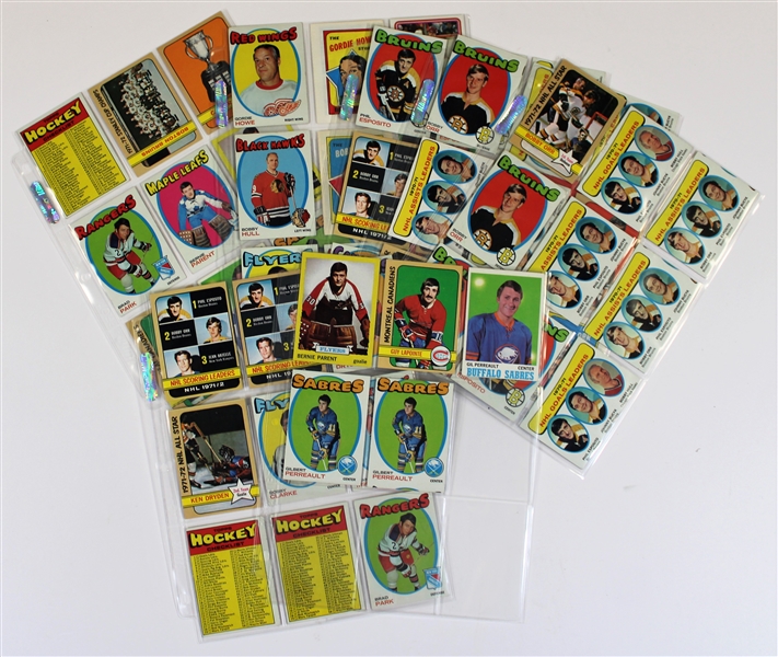 Hockey 1970s assortment of 63 Vintage Cards