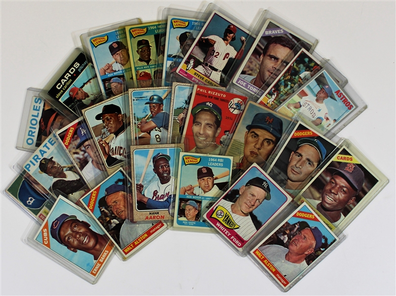 Vintage lot of 25 HOFers & Stars Baseball Cards