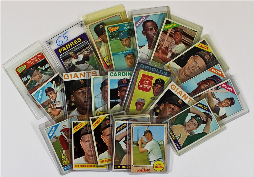 Vintage Lot of 25 HOFers & Stars Baseball Cards