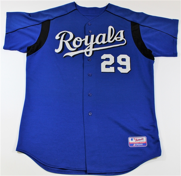 2006 Mike Sweeney Batting Practice Game Worn & Signed Royals Jersey