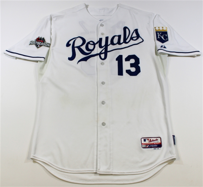 Salvador Perez 2015 Kansas City Royals Team Issued Jersey MLB- JB081752