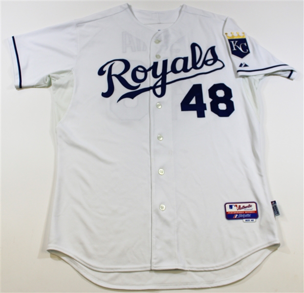 Joakim Soria Game Used & Signed Royals Home Jersey