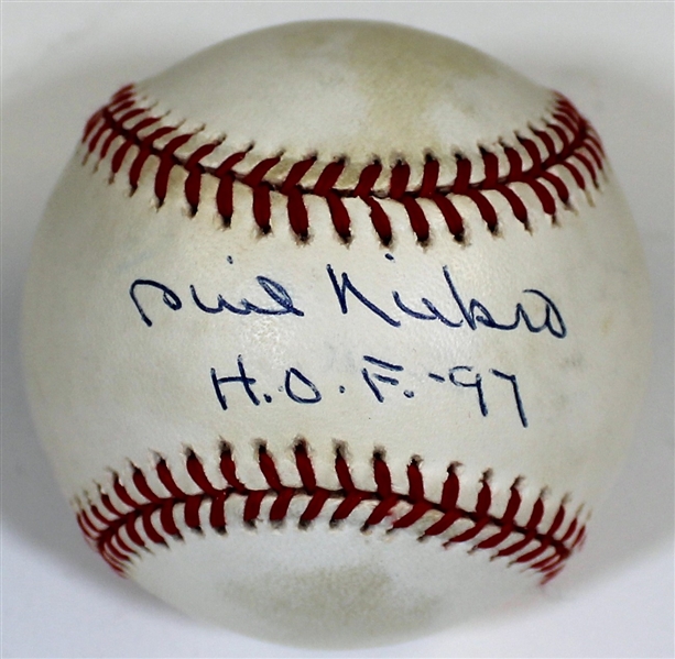 Phil Niekro Signed HOF-97 Baseball JSA AC1922