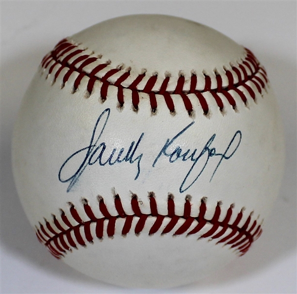 Sandy Koufax Signed William White NL Baseball Jsa-XX47522
