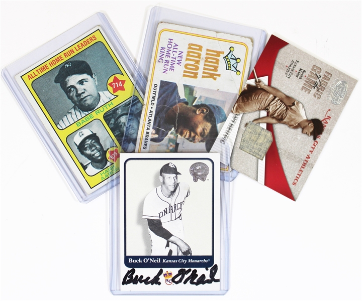 Buck Oniel -Ruth-Maris-Aaron Baseball Cards