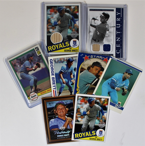 George Brett Lot of 8 Baseball Cards