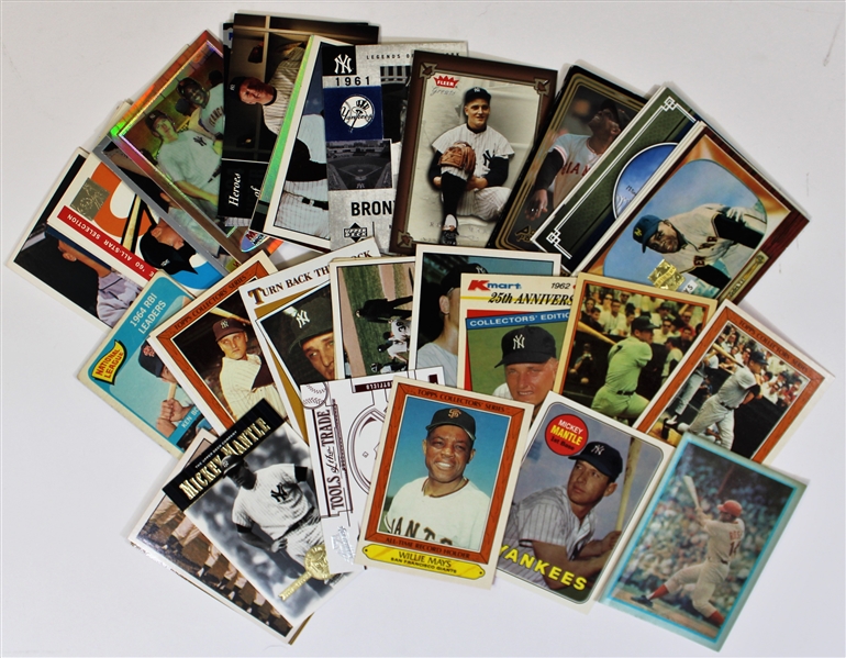 NY Yankees lot of 50 Replica Baseball Cards - Mantle-Maris
