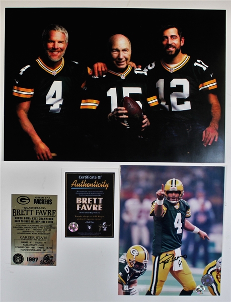 Brett Farve Signed 8x10 and 16x20 Photo