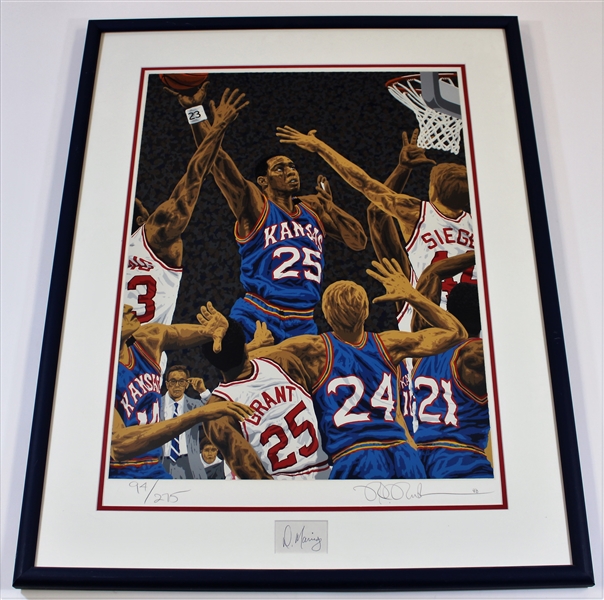 Danny Manning Signed Limited Edition Print