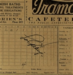 Lou Gehrig 1937 Signed NY Yankees Program - JSA 