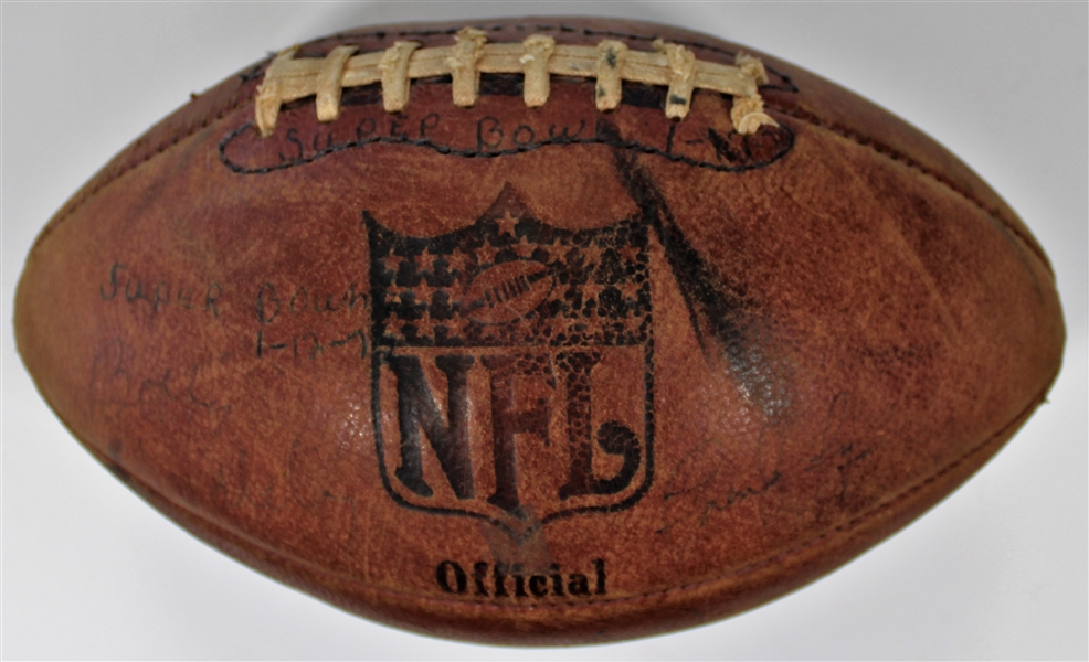 Pittsburgh Steelers 1972 Game Used Team Signed Football
