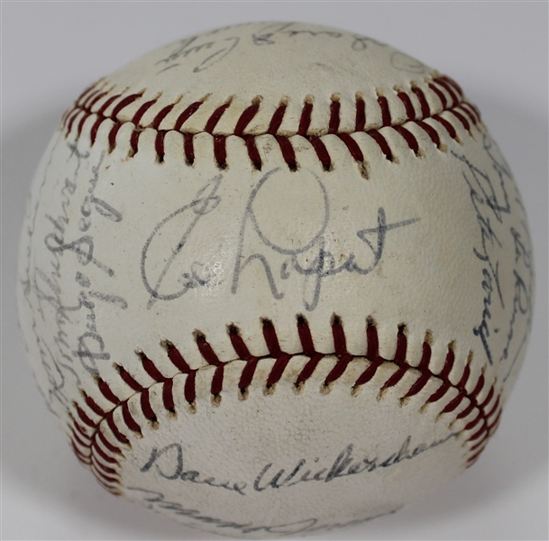 1963 Kansas City Athletics Team Signed Baseball - Paige