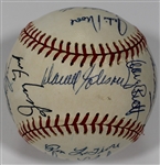 1976 A.L. All-Star Signed Baseball Brett-Munson- President Ford