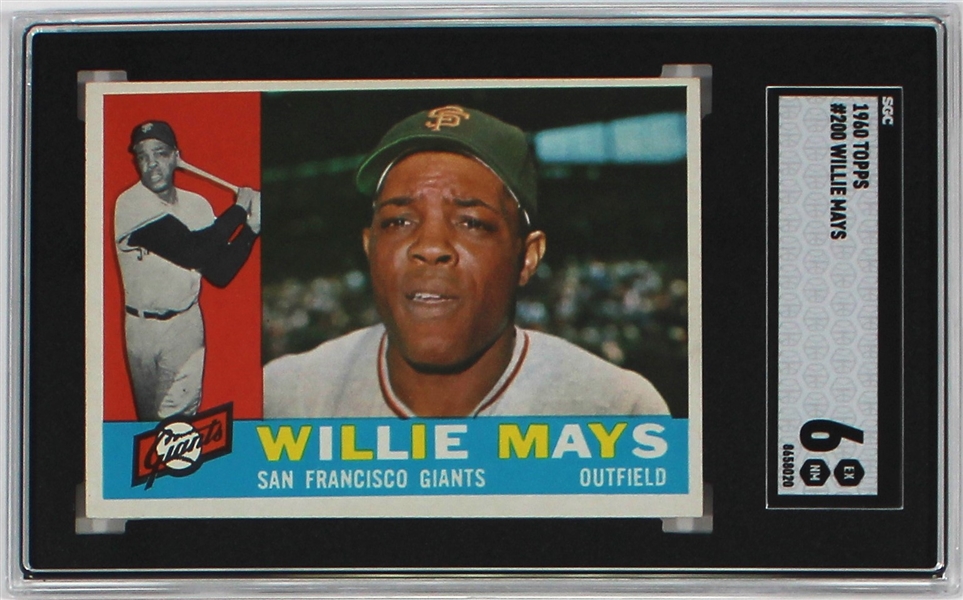 Willie Mays 1960 Topps #200 Card SGC 6