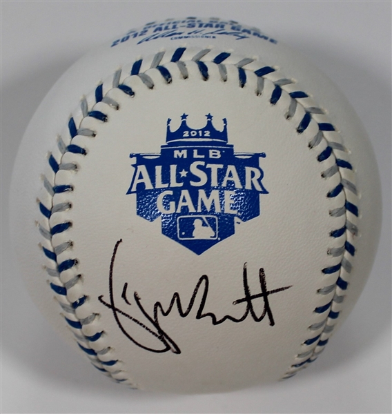George Brett Signed 2012 All-Star Baseball - JSA