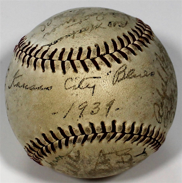 Kansas City Blues 1939 Team Signed Baseball