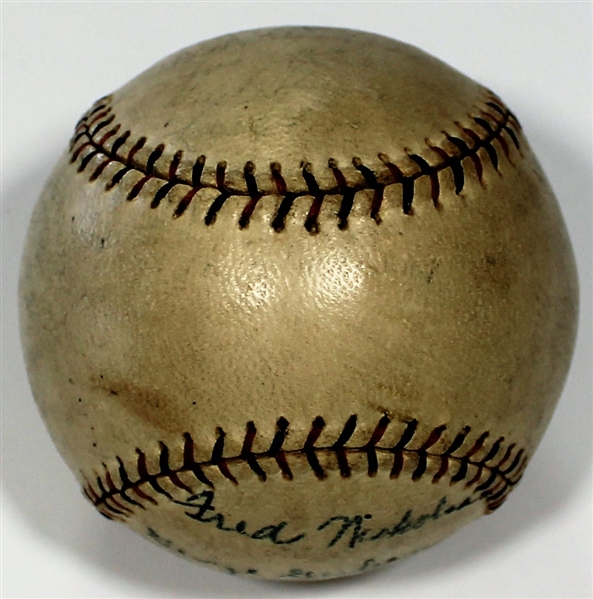 Kansas City Blues 1929 Team Signed Baseball