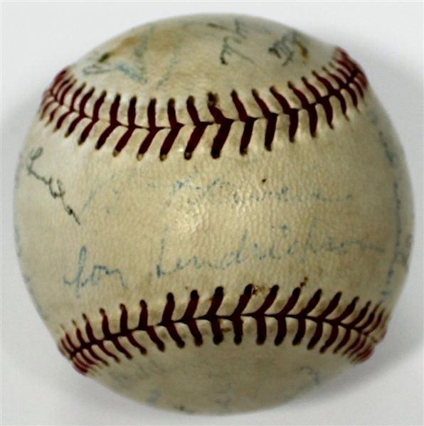 Kansas City Blues 1947 Team Signed Baseball