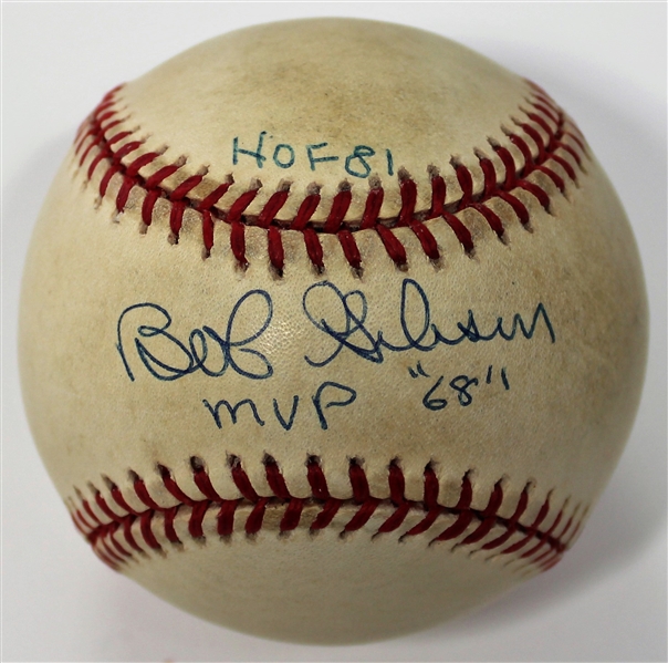 Bob Gibson Signed MVP 68 - HOF 81 Baseball - JSA