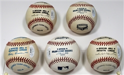 Alex Rodriguez-Robinson-Matthews- Banks- Killebrew Signed Baseballs - JSA