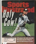 Derek Jeter Signed 1996 Sports Illustrated - JSA