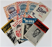 Kansas City Blues Programs Lot of 10 - 1948-1954