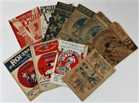 Kansas City Blues Programs Lot of 10 - 1920-1940s